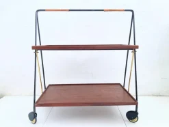 Online Pamono Folding Serving Trolley in Teak from Ilse Möbel, 1960s