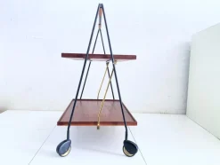 Online Pamono Folding Serving Trolley in Teak from Ilse Möbel, 1960s