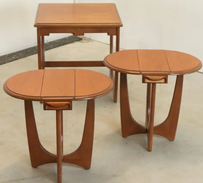 New Pamono Folding Tables from G-Plan, 1970s, Set of 3