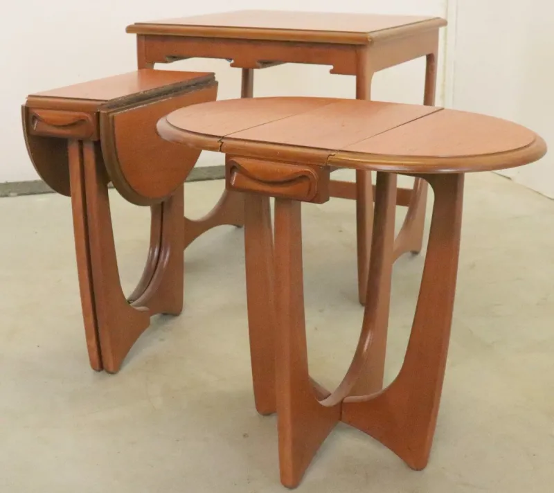 New Pamono Folding Tables from G-Plan, 1970s, Set of 3