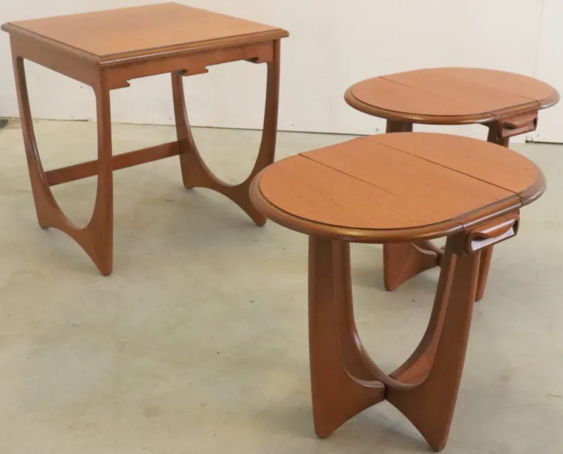 New Pamono Folding Tables from G-Plan, 1970s, Set of 3