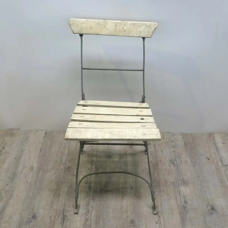Pamono Folding Wooden Garden Chair, 1940s> Garden Seating