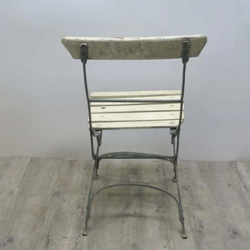 Pamono Folding Wooden Garden Chair, 1940s> Garden Seating