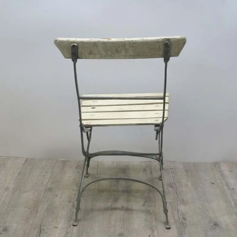 Pamono Folding Wooden Garden Chair, 1940s> Garden Seating