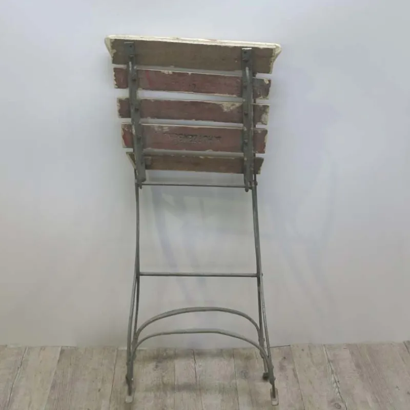 Pamono Folding Wooden Garden Chair, 1940s> Garden Seating