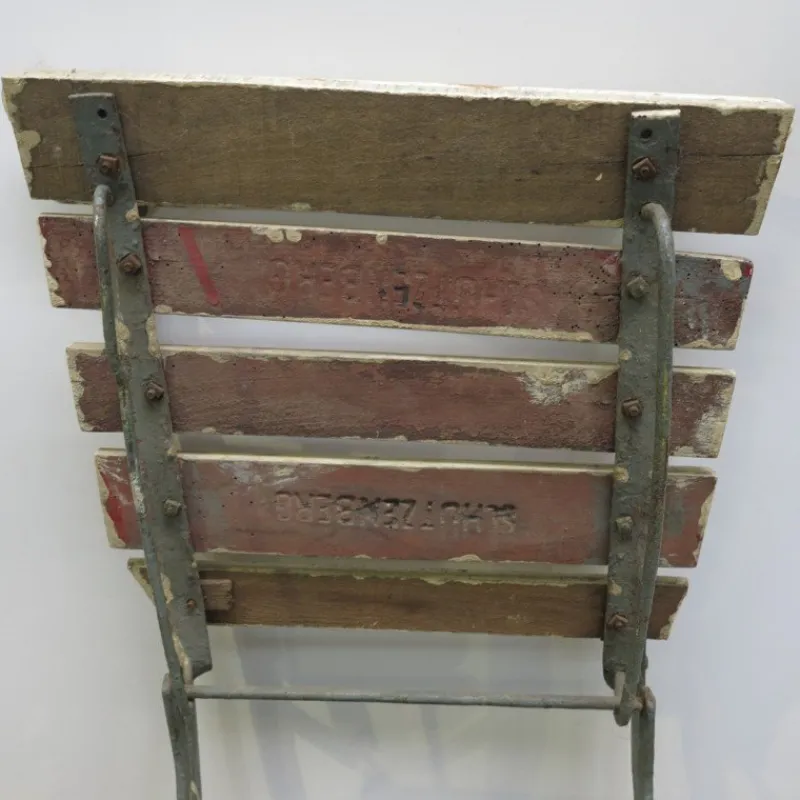 Pamono Folding Wooden Garden Chair, 1940s> Garden Seating