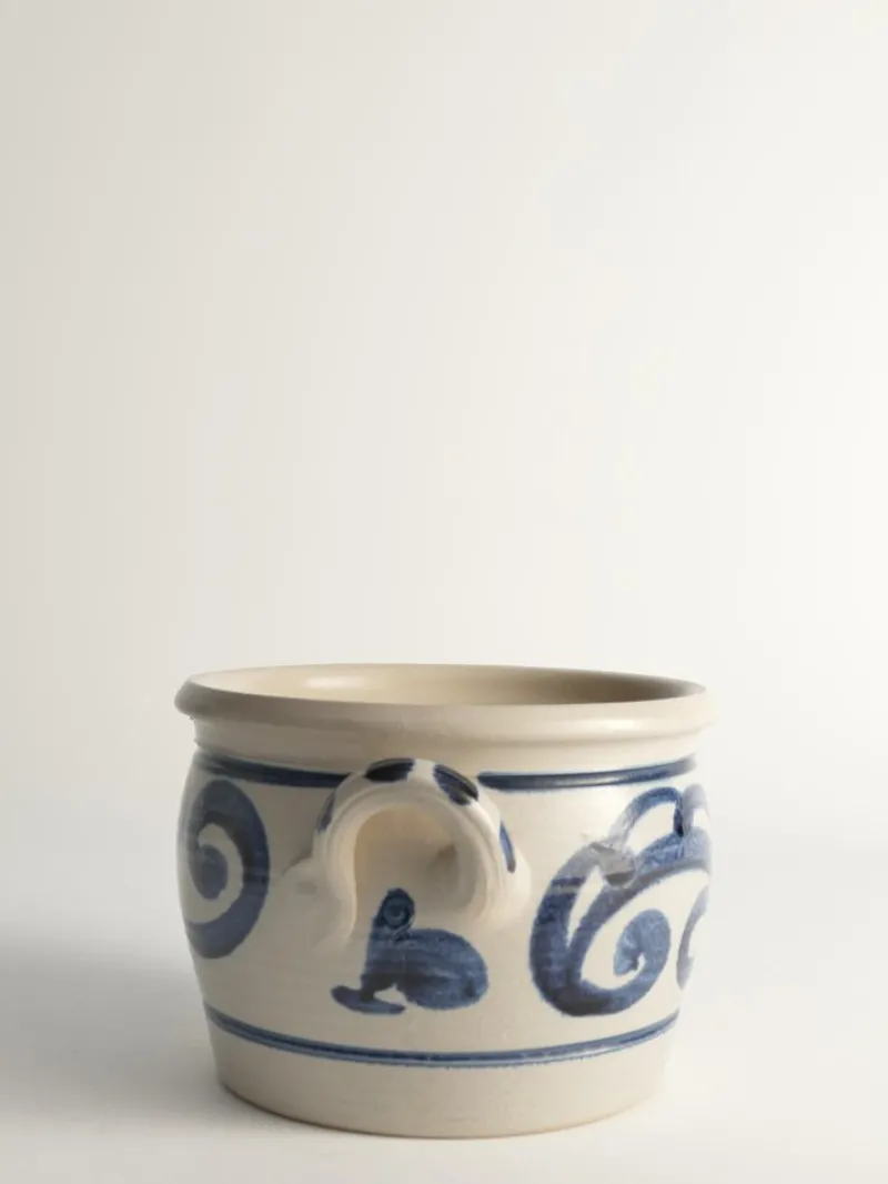 Pamono Folk Art Stoneware Jar with Cobalt Blue Floral Motif from Westerwald, Germany> Bottles, Carafes & Jugs