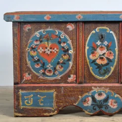 Pamono Folk Art Wedding Chest, 1718><noscript><img width=