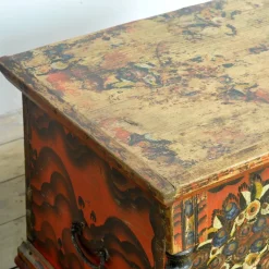 New Pamono Folk Art Wedding Chest, 1850