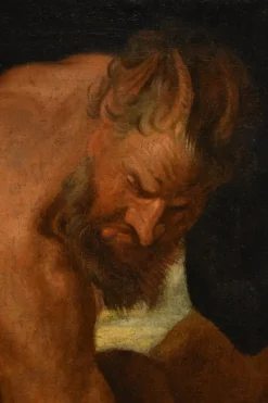 Best Pamono Follower of Anthoon Van Dyck, Jupiter & Nude Antiope, 1700, Oil on Canvas, Framed