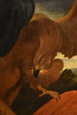 Best Pamono Follower of Anthoon Van Dyck, Jupiter & Nude Antiope, 1700, Oil on Canvas, Framed