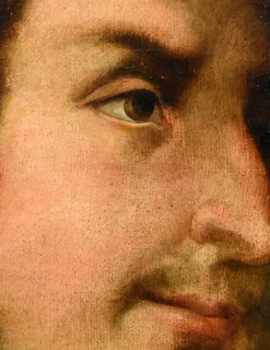 Online Pamono Follower of Tiziano Vecellio, Portraits of Julius Caesar & Octavian, 1700, Oil on Canvases, Framed, Set of 2