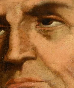 Online Pamono Follower of Tiziano Vecellio, Portraits of Julius Caesar & Octavian, 1700, Oil on Canvases, Framed, Set of 2