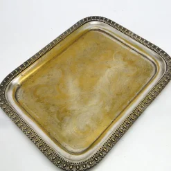 Best Pamono Former Austro-Hungarian Empier Guilloshed Tray from Herrmann, 1890s