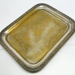 Best Pamono Former Austro-Hungarian Empier Guilloshed Tray from Herrmann, 1890s