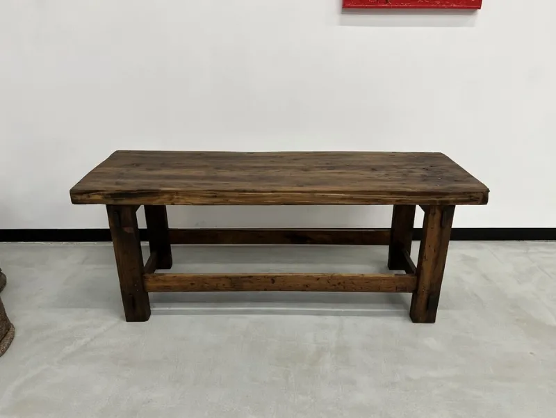 Pamono Former French Workbench in Oak, 1950s> Worktables & Workbenches