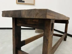 Pamono Former French Workbench in Oak, 1950s><noscript><img width=