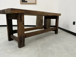 Pamono Former French Workbench in Oak, 1950s><noscript><img width=