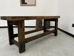 Pamono Former French Workbench in Oak, 1950s><noscript><img width=