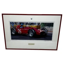 Discount Pamono Formula One Racing 1955 Monaco Grand Prix with Alberto Ascari's Red Lancia D50, Acrylic Painting