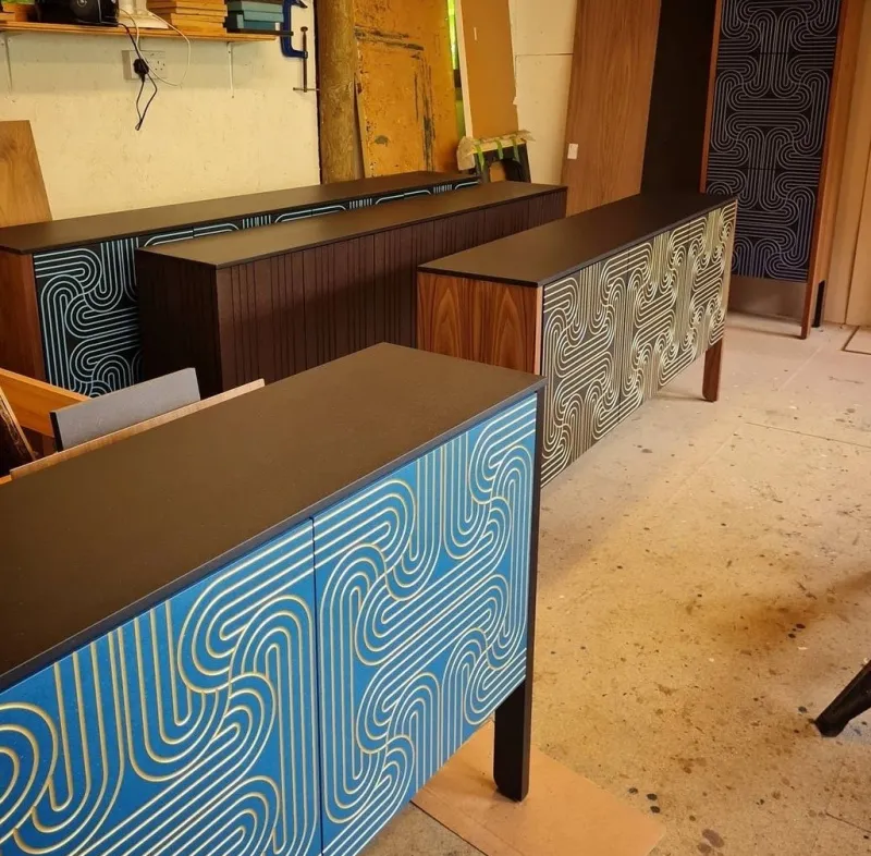 Pamono Four Door Loop Sideboard by Nell Beale> Storage