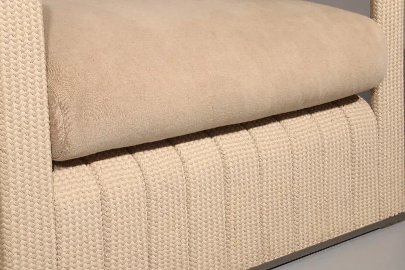Pamono Frame Your Comfort Lounge Chairs and Table from Paola Lenti, 2000s, Set of 3> Living Room Sets