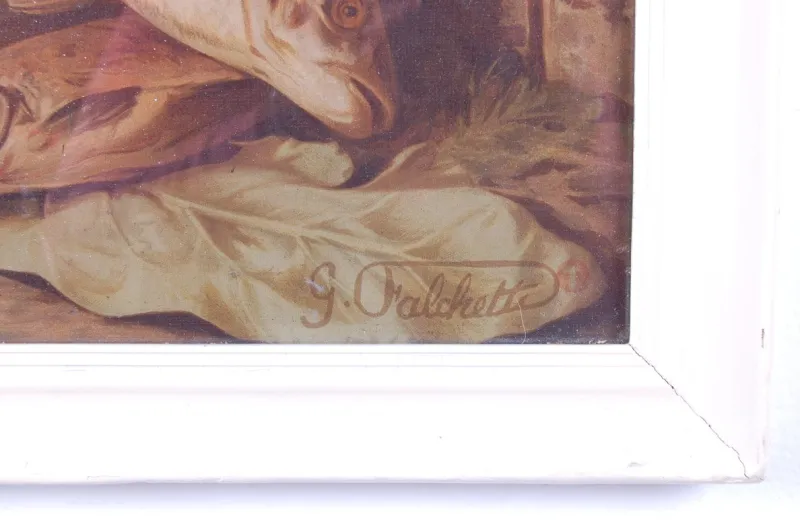 Pamono Framed Chromolithographs from Giuseppe Falchetti, 1950s, Set of 4