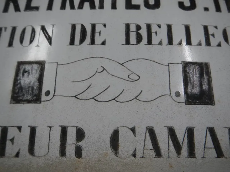 Hot Pamono France Trade Union Metal Plaque, 1920s