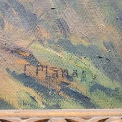 Pamono Francesc d'Assis Planas Doria, Catalan School, Setembre, 20th Century, Oil on Canvas, Framed