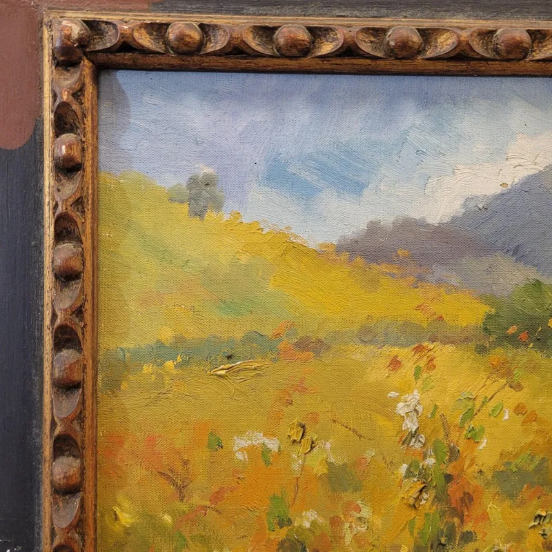 Pamono Francesc d'Assis Planas Doria, Catalan School, Setembre, 20th Century, Oil on Canvas, Framed