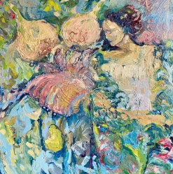 Online Pamono Francesca Owen, Only Butterflies Roam Free, Oil Painting, 2024