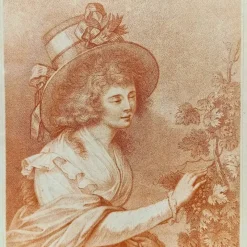 Sale Pamono Francesco Bartolozzi after Francis Wheatley, Autumn and Summer Portraits, 1780, Engravings, Framed, Set of 2