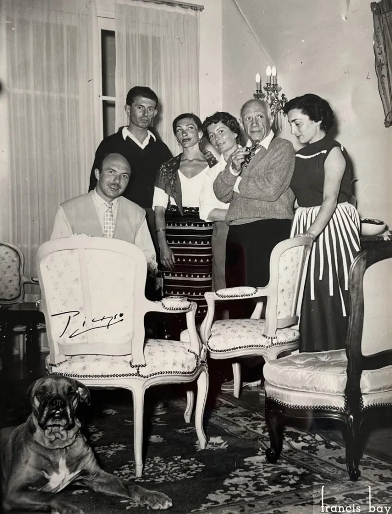 Sale Pamono Francis Bay, Pablo Picasso with Family, Original Photograph