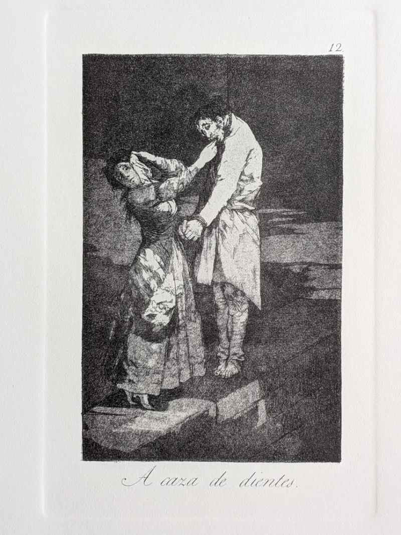 Pamono Francisco de Goya, Los Caprichos, Plate 12, Etching> Classical|Prints & Multiples