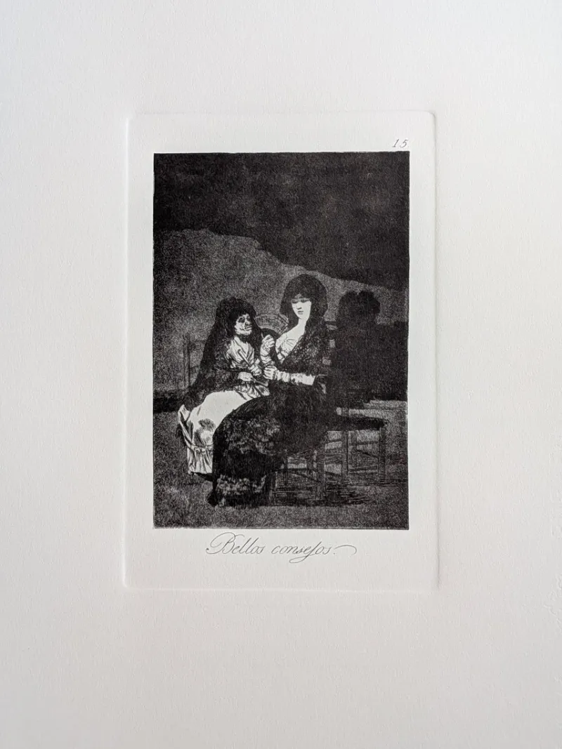 Pamono Francisco de Goya, Los Caprichos, Plate 15, Etching> Classical|Prints & Multiples