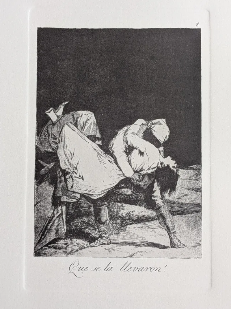 Pamono Francisco de Goya, Los Caprichos, Plate 8, Etching> Classical|Prints & Multiples