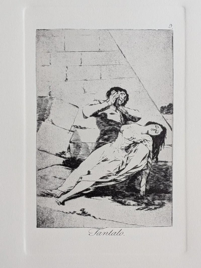 Pamono Francisco de Goya, Los Caprichos, Plate 9, Etching> Classical|Prints & Multiples