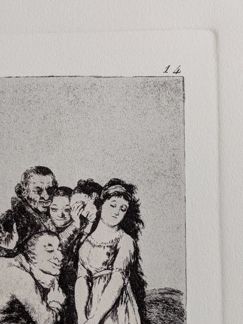 Pamono Francisco de Goya, Los Caprichos, Plate 14, Etching> Classical|Prints & Multiples