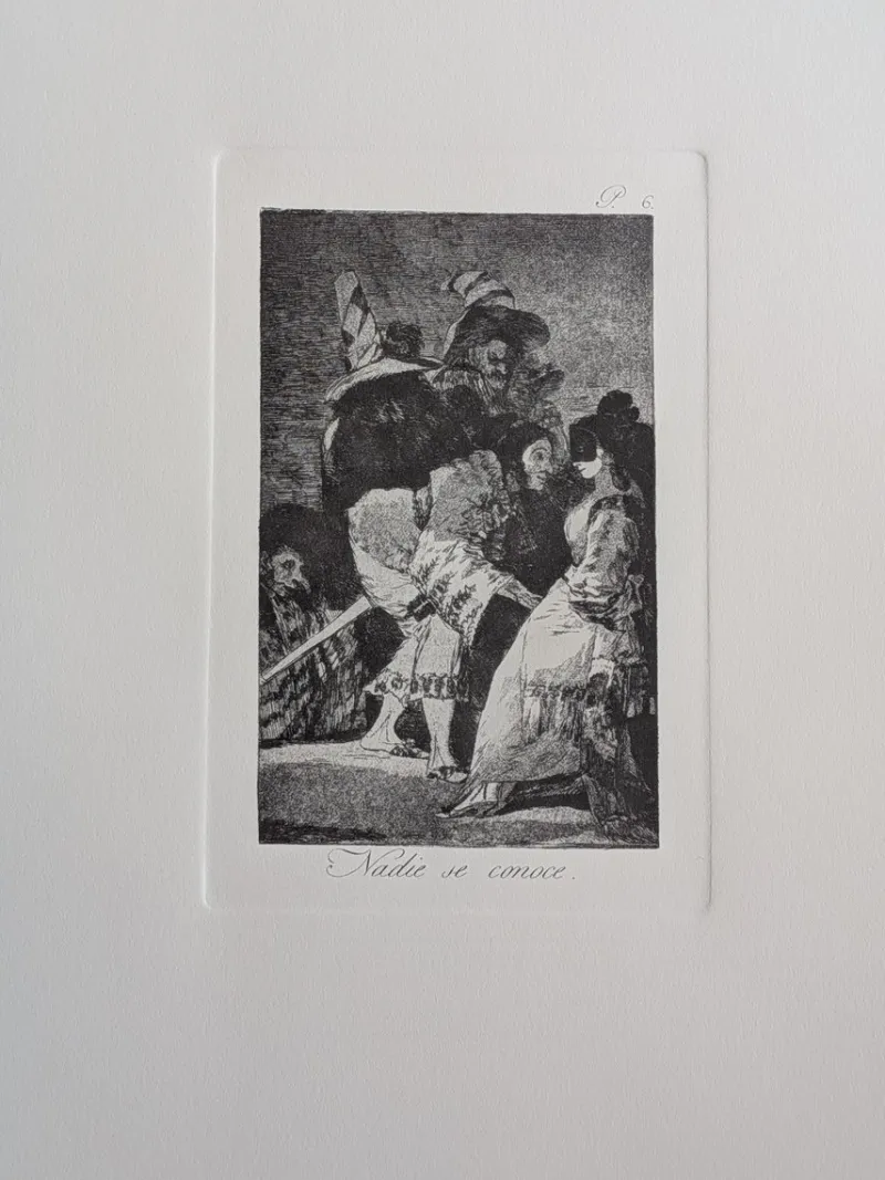 New Pamono Francisco de Goya, Los Caprichos, Plate 6, Etching