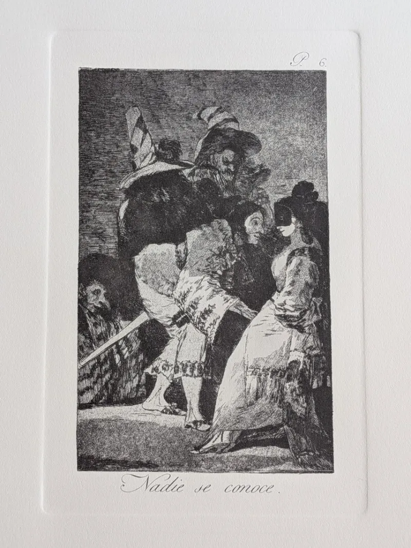 New Pamono Francisco de Goya, Los Caprichos, Plate 6, Etching