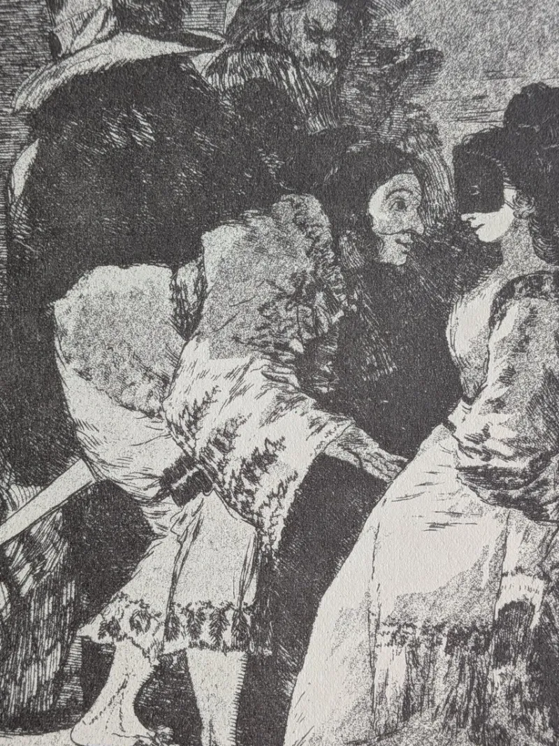 New Pamono Francisco de Goya, Los Caprichos, Plate 6, Etching