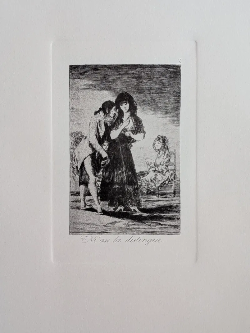 Pamono Francisco de Goya, Los Caprichos, Plate 7, Etching> Classical|Prints & Multiples