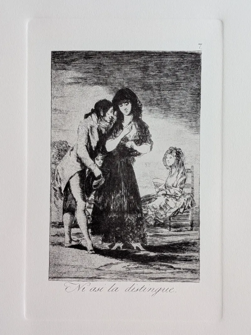 Pamono Francisco de Goya, Los Caprichos, Plate 7, Etching> Classical|Prints & Multiples