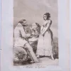 Pamono Francisco Goya, Mejor es Holgar from Los Caprichos, Original Etching, 1799> Old Masters