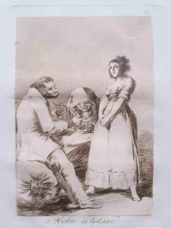 Pamono Francisco Goya, Mejor es Holgar from Los Caprichos, Original Etching, 1799><noscript><img width=