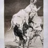 Pamono Francisco Goya, Tu que no puedes, Original Etching, 1799> Old Masters