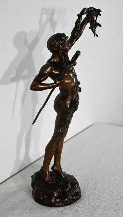Pamono Franck Lemoine, Victoria, Early 1900s, Bronze> Art Nouveau