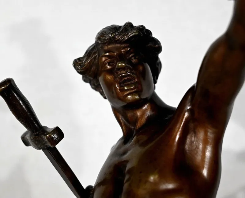 Pamono Franck Lemoine, Victoria, Early 1900s, Bronze> Art Nouveau