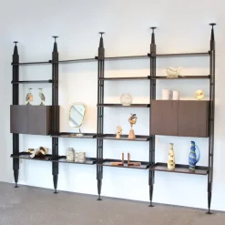 Pamono Franco Albini 4-Unit Shelving System by by Franco Albini for Poggi, Italy, 1960s><noscript><img width=