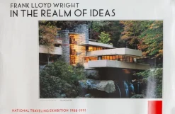 Pamono Frank Lloyd Wright, In the Realm of Ideas, Exhibition Poster, 1980s> Posters